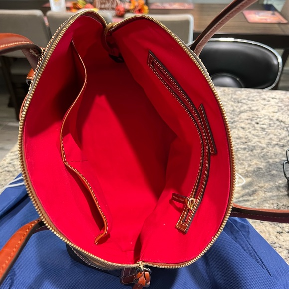 Dooney & Bourke pebble leather satchel - Picture 5 of 10